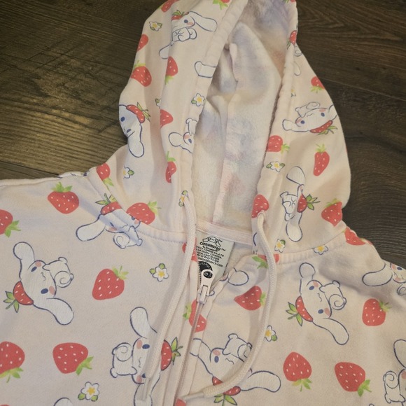 Sanrio Tops - Sanrio Cinnamoroll Strawberry Hoodie S Pink Kawaii Cute Y2K Coquette
